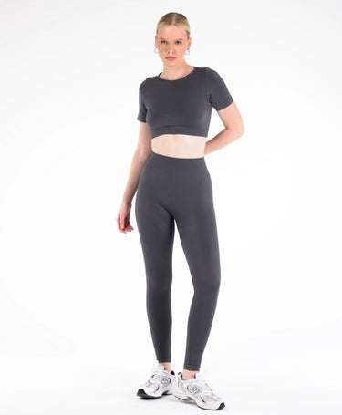 Core Seamless Toparlayıcı Spor Tayt #renk_gri