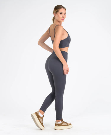 Lya Seamless Toparlayıcı Fitilli Yoga & Pilates Taytı #renk_gri